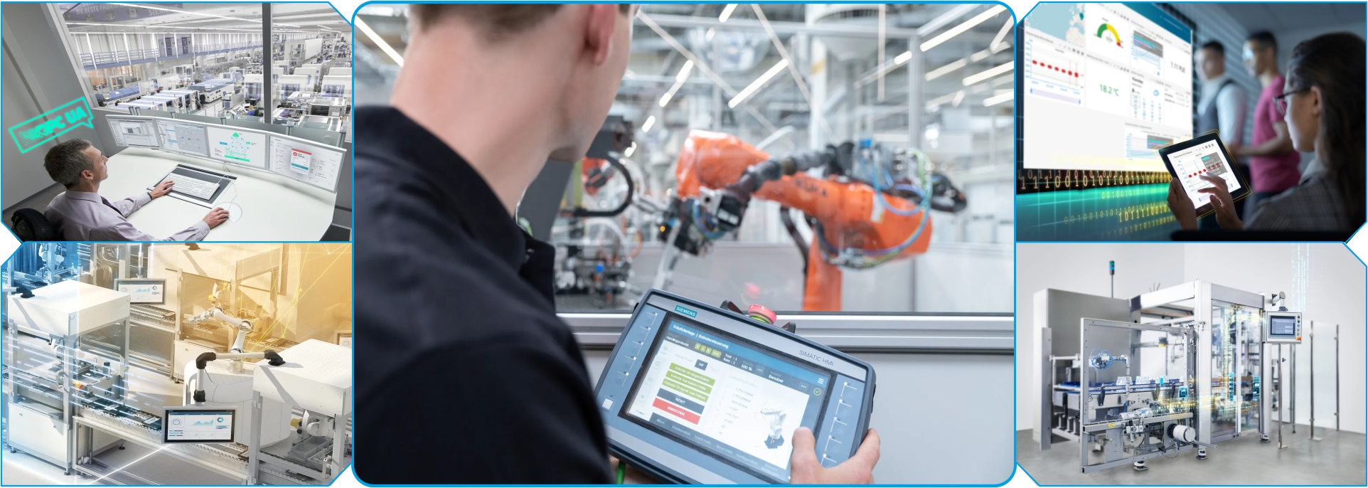 Industrial facility with monitoring and control equipment for process automation