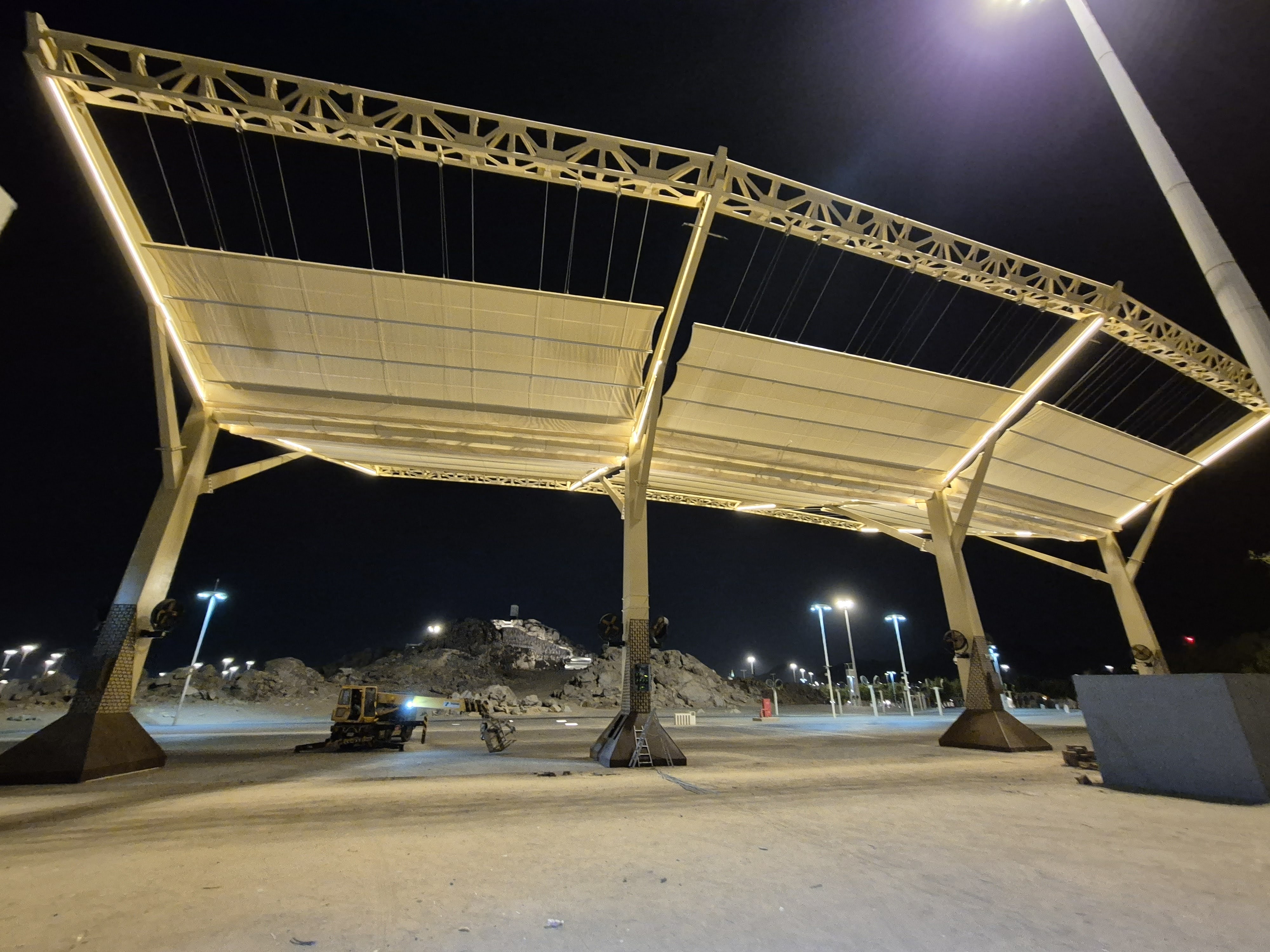 Mecca Arafat Giant Umbrella and Movable Curtain Automation System